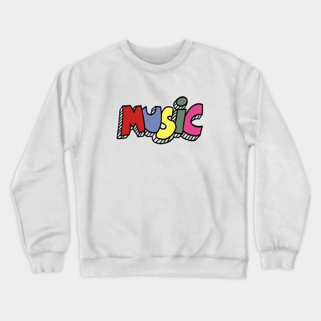 Colorful music Crewneck Sweatshirt by BattaAnastasia